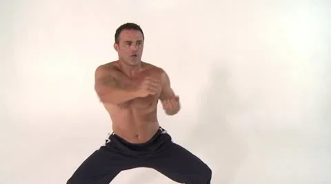 KARATE-warmup Stock Footage 17746800