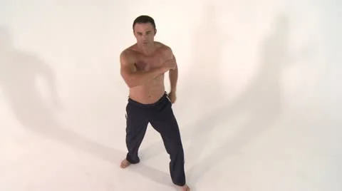 KARATE-warmup Stock Footage 17749657