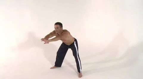 KARATE-warmup Stock Footage 17779338