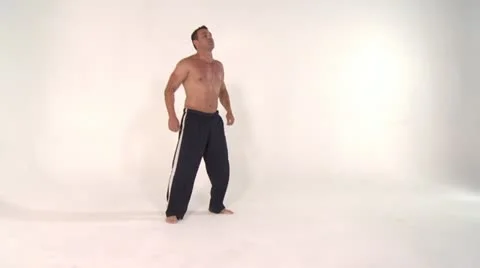 KARATE-warmup Stock Footage 17784166