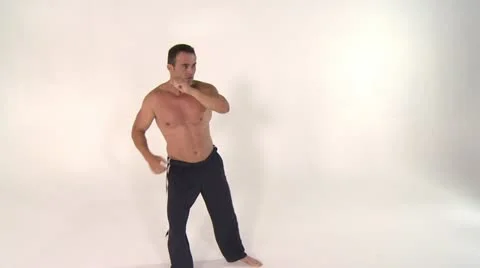 KARATE-warmup Stock Footage 17822223