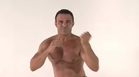 KARATE-warmup Stock Footage 17829077