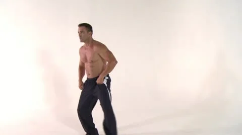 KARATE-warmup Stock Footage 17832919