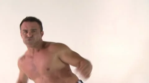 KARATE-warmup Stock Footage 17832948