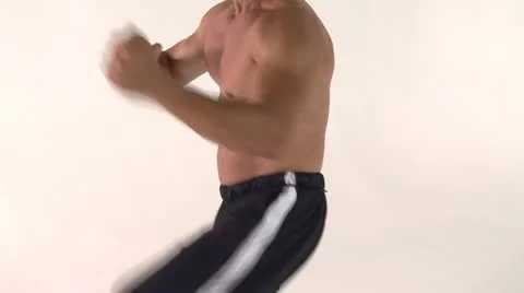 KARATE-warmup Stock Footage 17833828