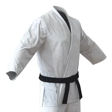 Karate White Suit ~ 3D Model ~ Download #90937940 | Pond5