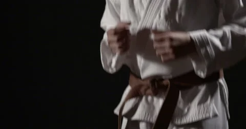 Karateka warming up 50fps Stock-Footage 50396659