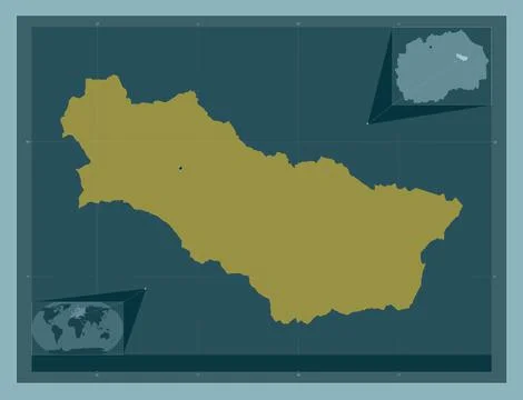 Karbinci, Macedonia. Solid color shape Stock Illustration