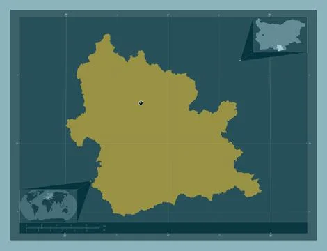 Kardzhali, Bulgaria. Solid color shape Stock Illustration