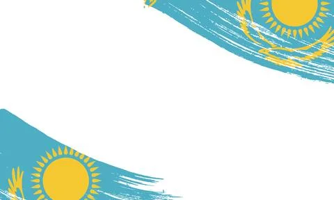 Karelia Flag with Brush Stroke Effect, Grunge brush stroke. Watercolor pain.. Stock Illustration