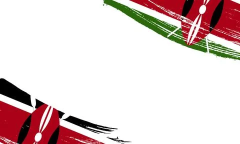 Karelia Flag with Brush Stroke Effect, Grunge brush stroke. Watercolor pain.. Stock Illustration