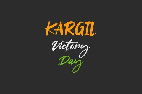 Kargil Victory Day typography vector background design Illustrazione stock