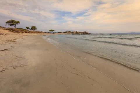 Karidi beach. Greece Stock Photos