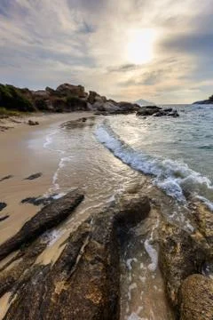 Karidi beach. Sithonia, Greece Stock Photos