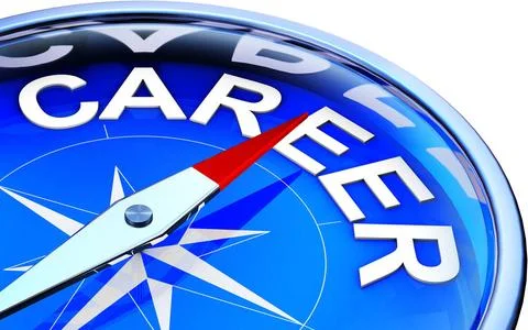 Kariere high resolution rendering of a compass with a career icon Copyrigh... Stock Photos