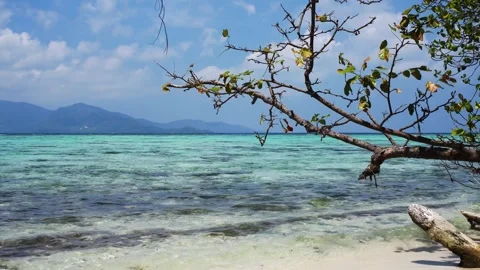 Karimunjawa Island Beach Loop Stock Footage 257671713