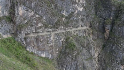 Karkatera Road Tunnels, Peru Stock Footage 343670929