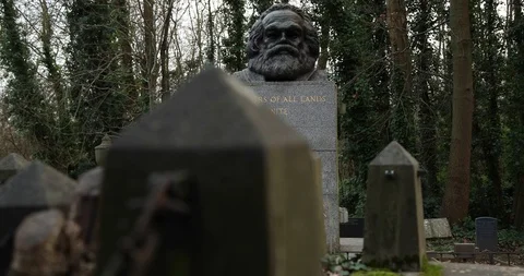 Karl Marx Graveyard Stock Footage 99394229