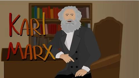 Karl Marx Stock Illustration