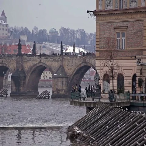 Karlov most Prague Stock Footage 69412357