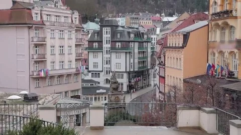 Karlovy Vary panorama Stock Footage 69150853