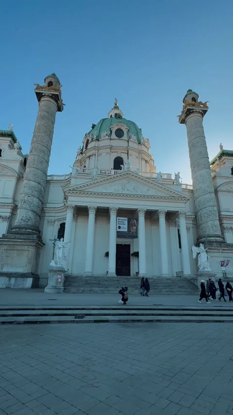 Karlskirche 7 Video stock 319841937