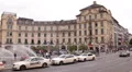 Karlsplatz Stachus City Center Square Karlstor Fountain Car Traffic Munich Crowd HD Footage