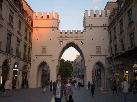 Karlstor Munich, close up Stock Footage 69856489