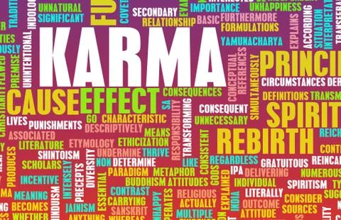 Karma Stock Illustration
