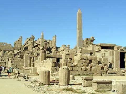 Karnak - ancient temple of egypt, luxor, africa Foto stock