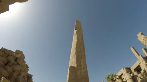 Karnak obelesk 4k Stock Footage
