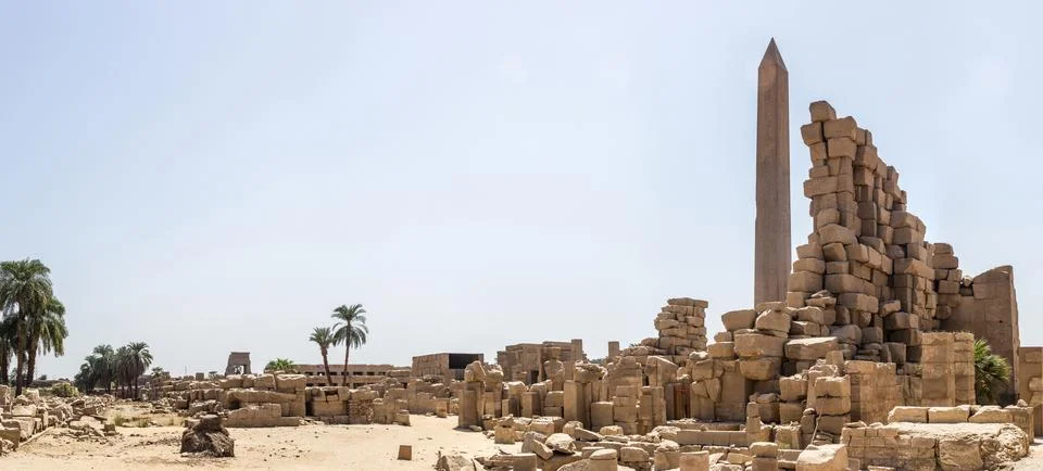 Karnak panoramic Stock Photos