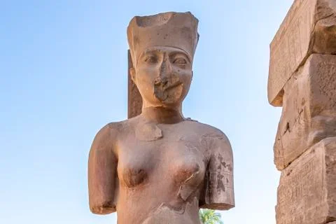 The Karnak Temple Complex in Luxor, commonly known as Karnak, comprises a vast Stock Photos