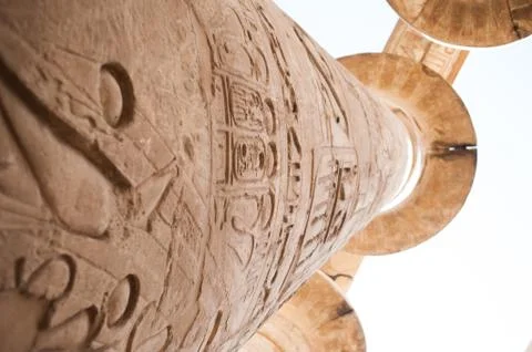 Karnak Temple Complex. Luxor. Egypt. Stock Illustration