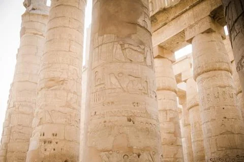 Karnak Temple Complex. Luxor. Egypt. Stock Illustration