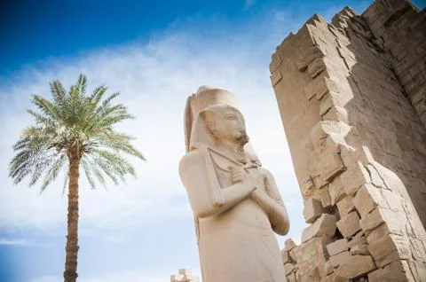 Karnak Temple Complex. Luxor. Egypt. Stock Illustration