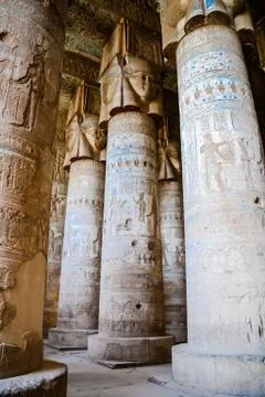 Karnak Temple Complex. Luxor. Egypt. Stock Illustration