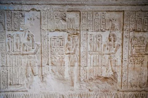 Karnak Temple Complex. Luxor. Egypt. Stock Illustration