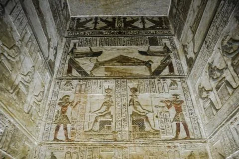 Karnak Temple Complex. Luxor. Egypt. Stock Illustration