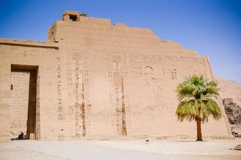 Karnak Temple Complex. Luxor. Egypt. Stock Illustration