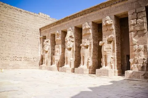 Karnak Temple Complex. Luxor. Egypt. Stock Illustration