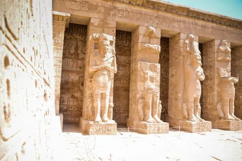 Karnak Temple Complex. Luxor. Egypt. Stock Illustration