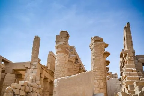 Karnak Temple Complex. Luxor. Egypt. Stock Illustration