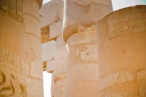 Karnak Temple Complex. Luxor. Egypt. Stock Illustration