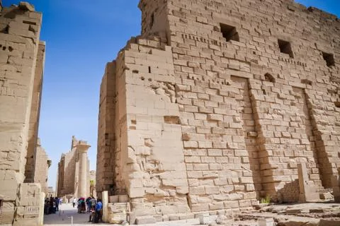 Karnak Temple Complex. Luxor. Egypt. Stock Illustration