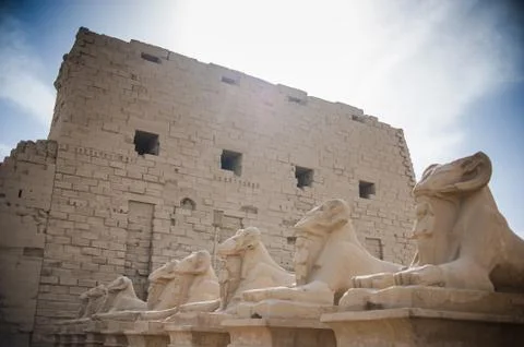Karnak Temple Complex. Luxor. Egypt. Stock Photos