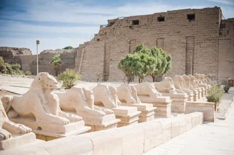 Karnak Temple Complex. Luxor. Egypt. Stock Photos