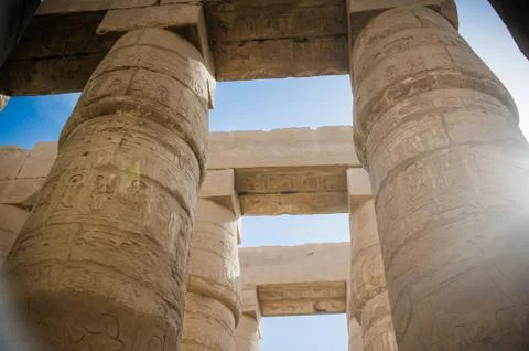 Karnak Temple Complex. Luxor. Egypt. Stock Photos