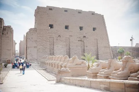 Karnak Temple Complex. Luxor. Egypt. Stock Photos