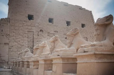 Karnak Temple Complex. Luxor. Egypt. Stock Photos